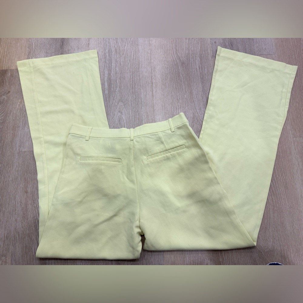 Zara Light Green Wide-Leg Pants - Picture 5 of 5